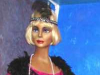 w445-pink-sequin-black-fringing-size-14-18-dress-boa-beads-headband-45